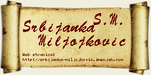 Srbijanka Miljojković vizit kartica